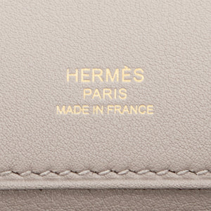 Hermes Beton Kelly Cut Swift Gold Hardware Clutch