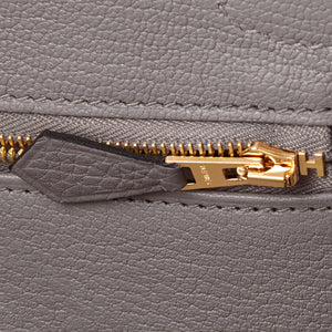 Hermes Birkin 30cm Etain Rose Gold Tin Grey Togo Bag Z Stamp, 2021