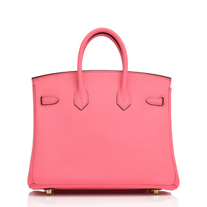 HSS Hermes Birkin 25 Rose Azalee Lime Pink VIP Order Bag Exclusive Y Stamp, 2020