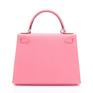 Hermes Kelly 28cm Rose Confetti Pink Sellier Shoulder Bag