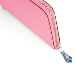 Hermes Rose Confetti Pink Silk-In Wallet Silk Interior Della Cavalleria Gift