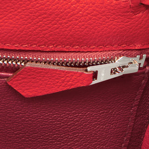 Hermes Kelly 28cm Rouge de Coeur Grenat Lipstick Red Shoulder Bag Z Stamp, 2021