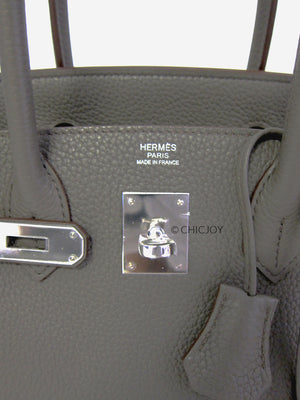 Hermes Etain 30cm Birkin PHW