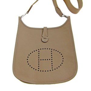 Hermes Etoupe Evelyne PM Messenger Leather Shoulder Handbag Perfect Gift