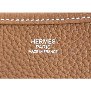 Hermes Gold Evelyne GM Crossbody Messenger Bag Celeb Fave