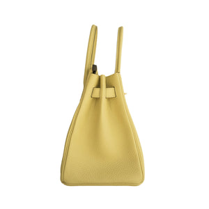 Hermes Jaune Poussin 30cm Togo Birkin Gold GHW Satchel Bag Sublime