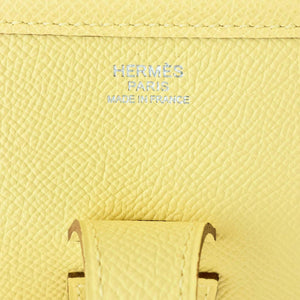 Hermes Jaune Poussin Evelyne PM Messenger Leather Bag Rare