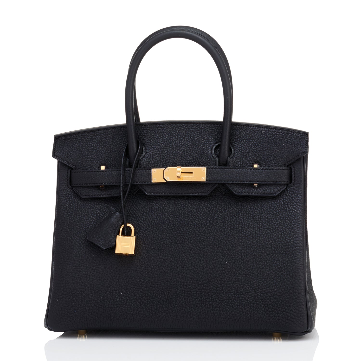Hermes Kelly Bag Togo Leather Gold Hardware In Black