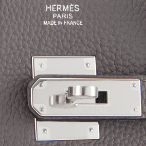 Hermes Etain Birkin 30cm Togo Palladium Hardware
