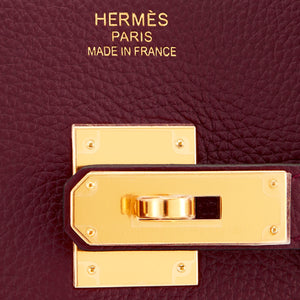Hermes Bordeaux 35cm Birkin Togo Gold Hardware