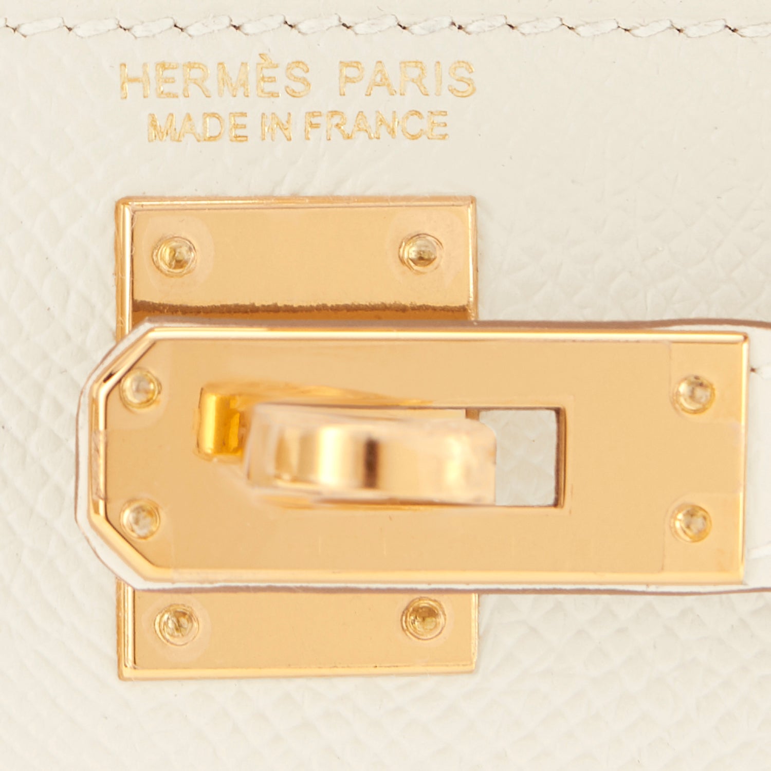 Hermes Etoupe Mini Kelly 20cm Epsom Bag Gold Hardware - Chicjoy