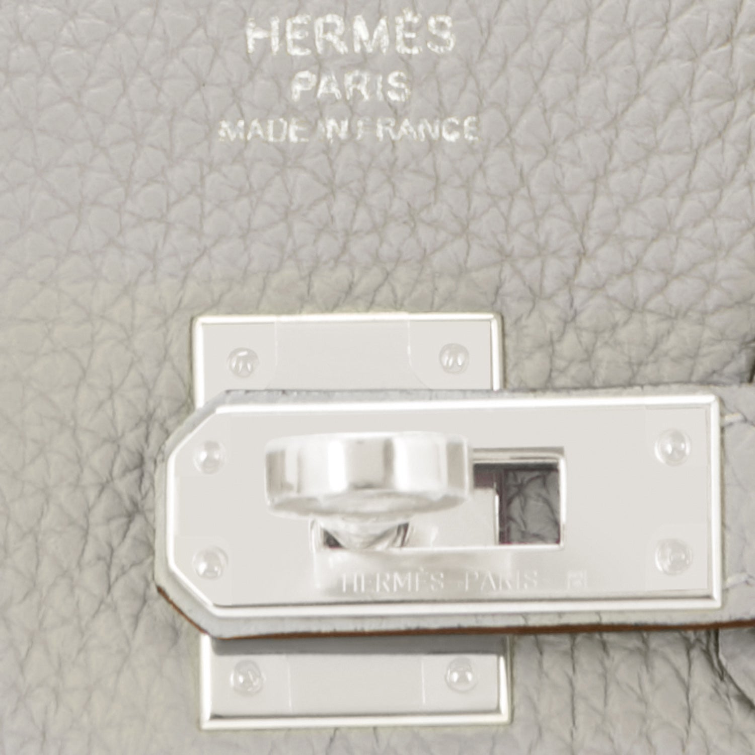 Hermes Gris Perle Fjord 35cm Birkin Bag Palladium Sophisticated - Chicjoy