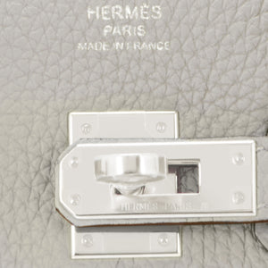 Hermes Gris Perle Birkin 25cm Togo Palladium Hardware