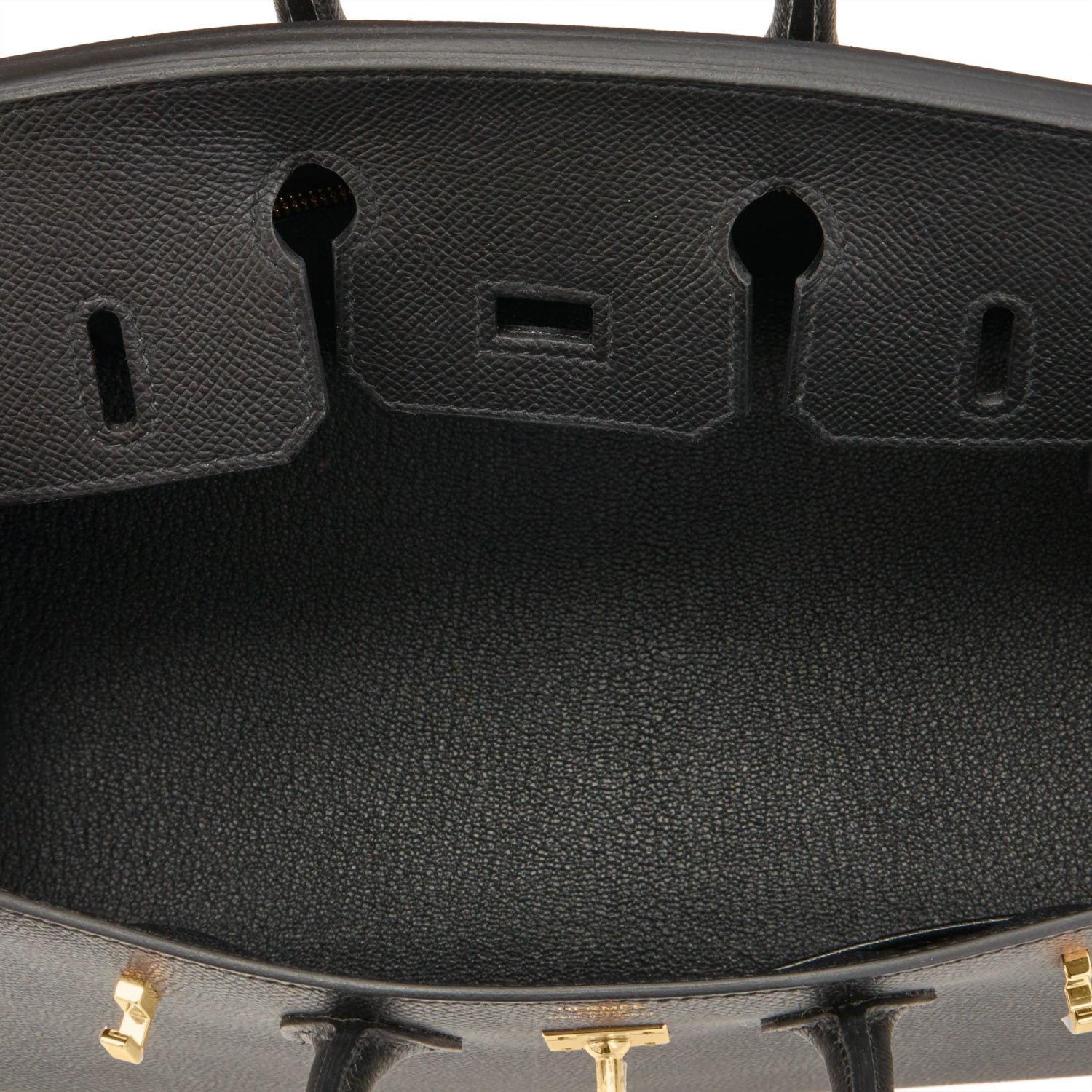 Hermes Birkin 25 Noir Black Epsom Gold Hardware #X - Vendome Monte Carlo