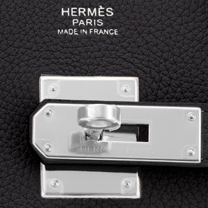 Hermes Black Birkin 30cm Togo Palladium Hardware U Stamp, 2022