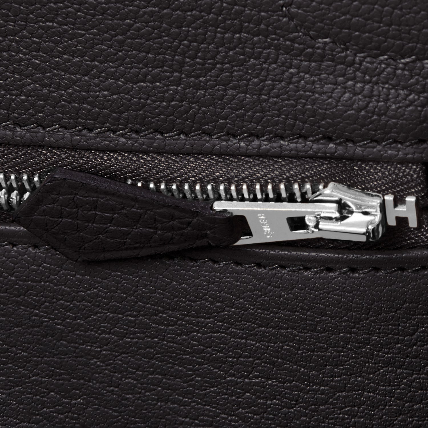 Hermes Birkin 30 Black Box Leather Bag Palladium Hardware • MIGHTYCHIC • 