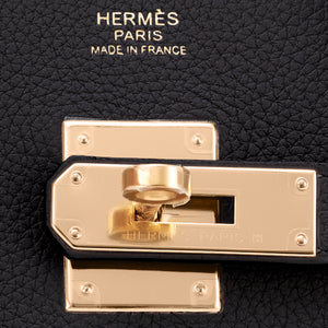 Hermes Birkin 30cm Black Togo Rose Gold Hardware Bag U Stamp, 2022