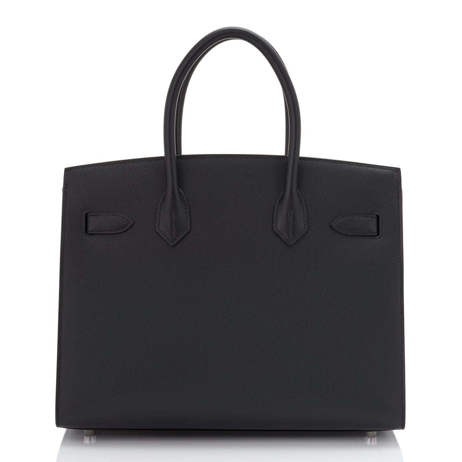 Hermes Birkin Sellier Limited Edition 30 Bag Black Veau Graine Monsieur  Laiton at 1stDibs