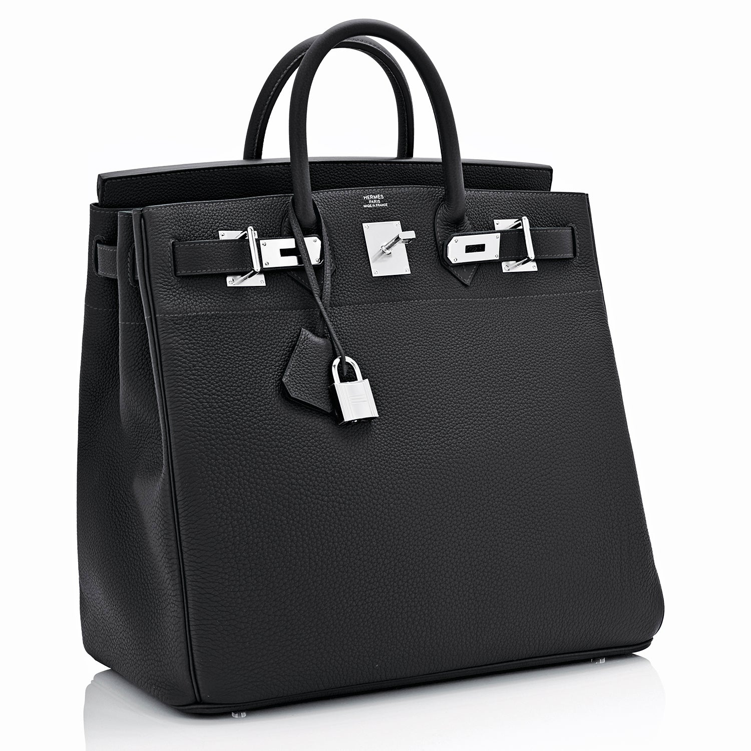 Hermès Kelly A Dos Hac Black Togo With Silver Hardware - AG Concierge Fzco