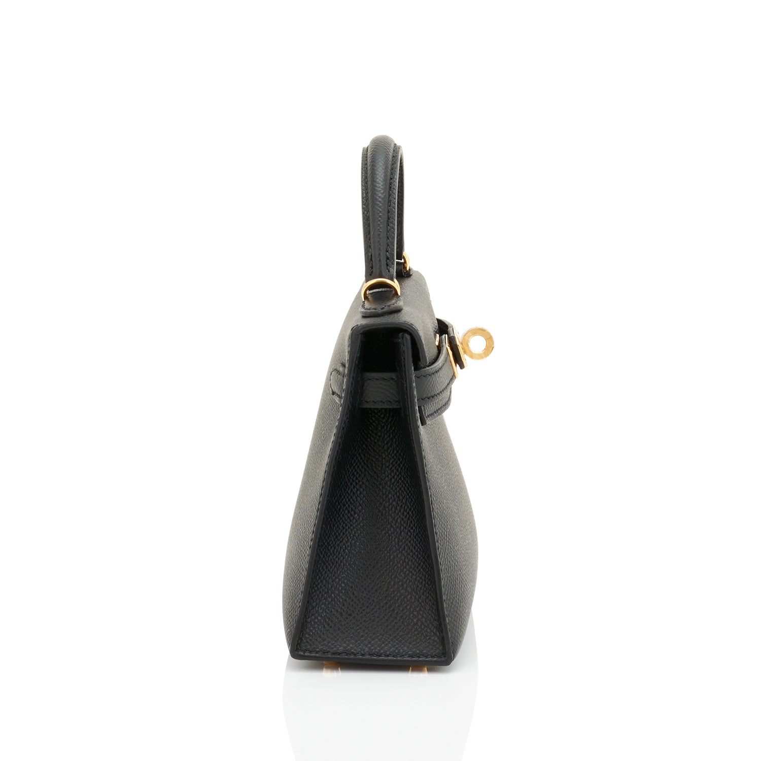 Hermes Mini Kelly Bag 20cm Black Epsom Gold Hardware