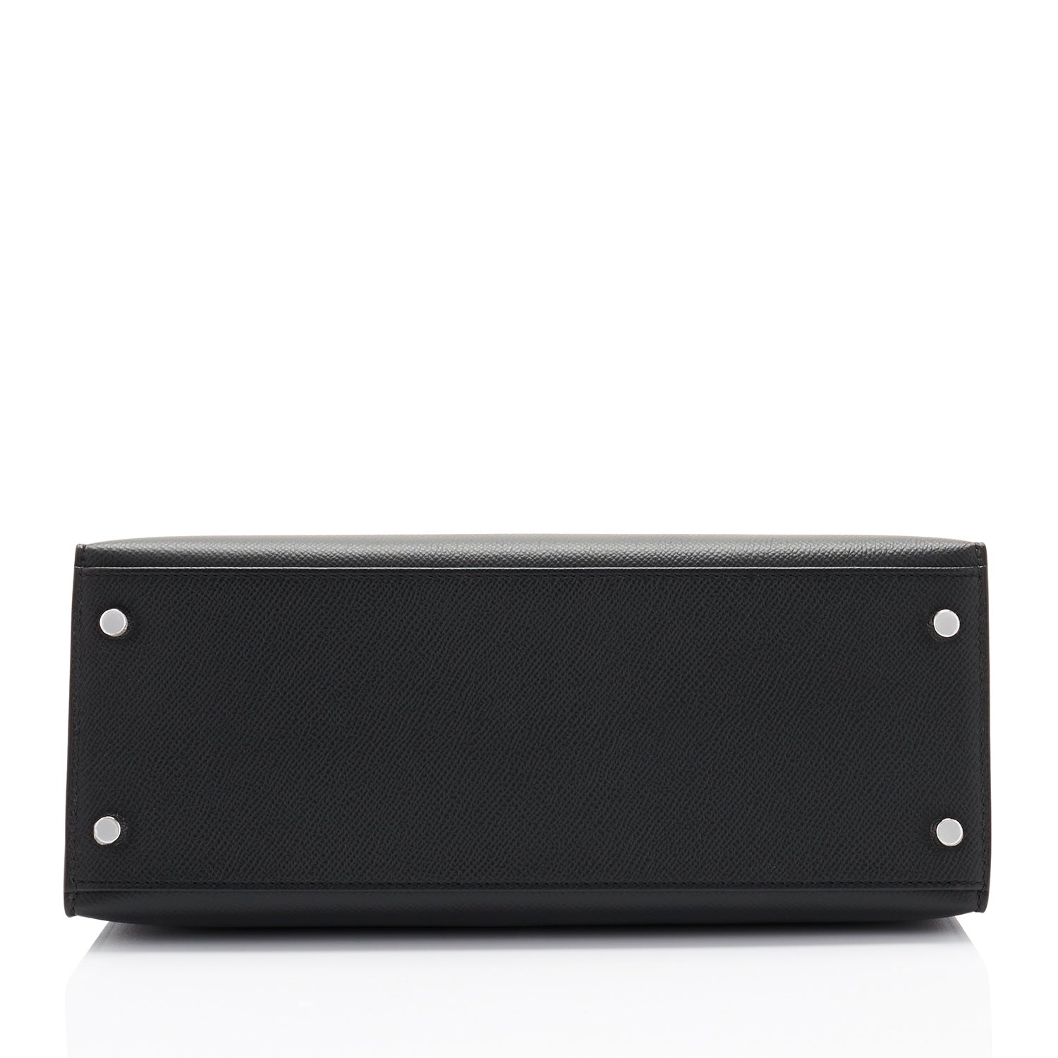 Hermes Kelly 28cm Black Epsom Sellier Palladium Hardware Shoulder