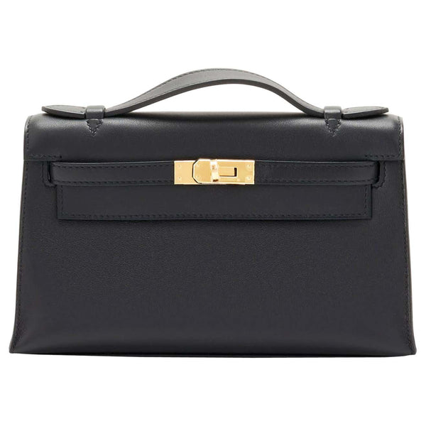 Hermès Kelly Pochette - Black Clutches, Handbags - HER109689