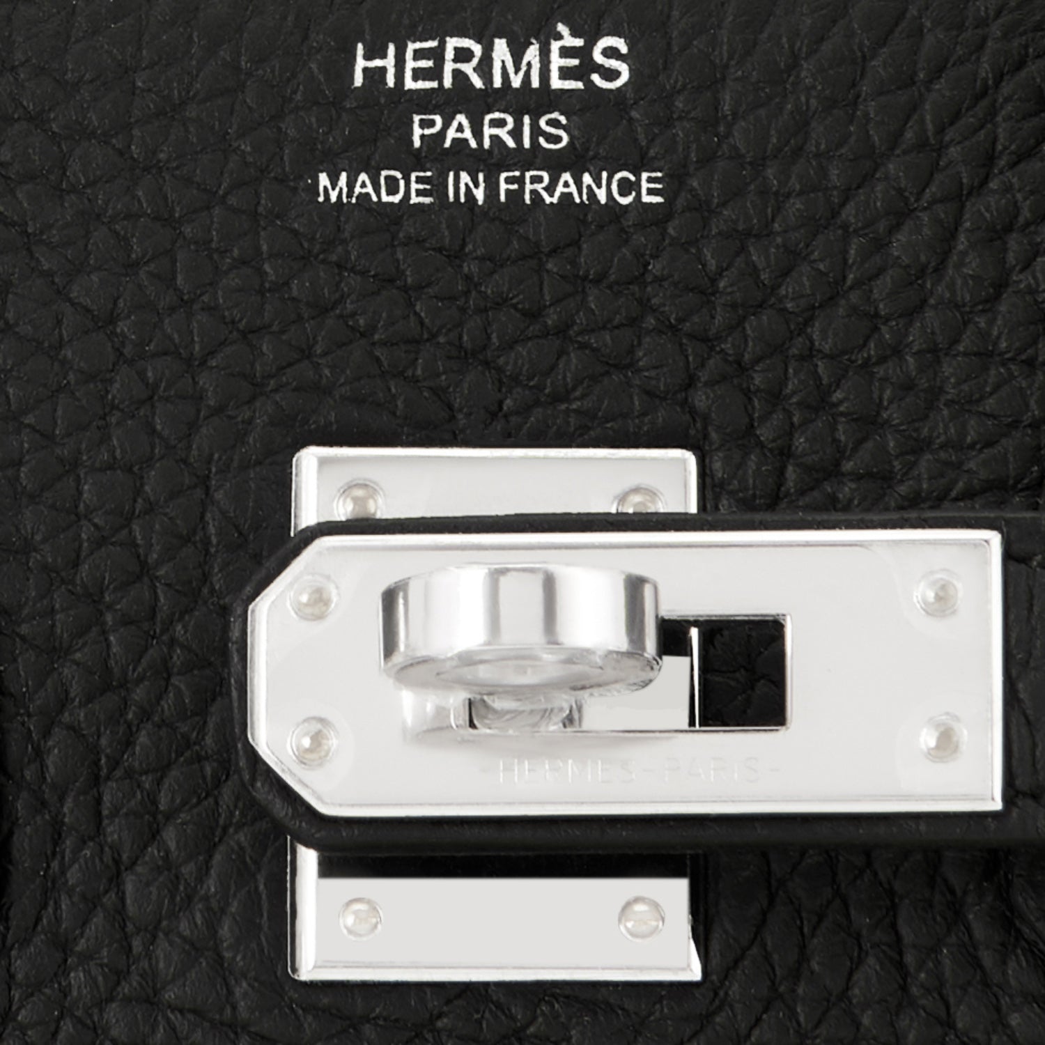 Hermes Black Baby Birkin 25cm Palladium Hardware - Chicjoy