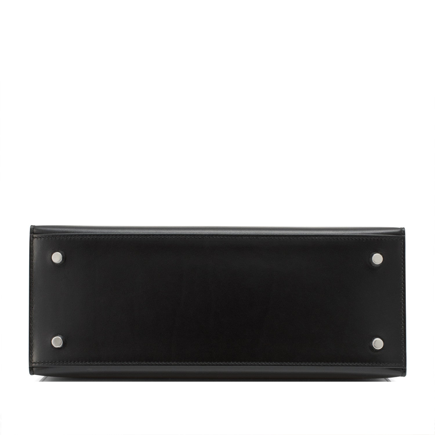 Hermes Kelly Sellier 28 Bag Black Box Leather Palladium Hardware