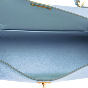 Hermès Bleu Brume Epsom Mini Kelly 20 II Gold Hardware, 2022