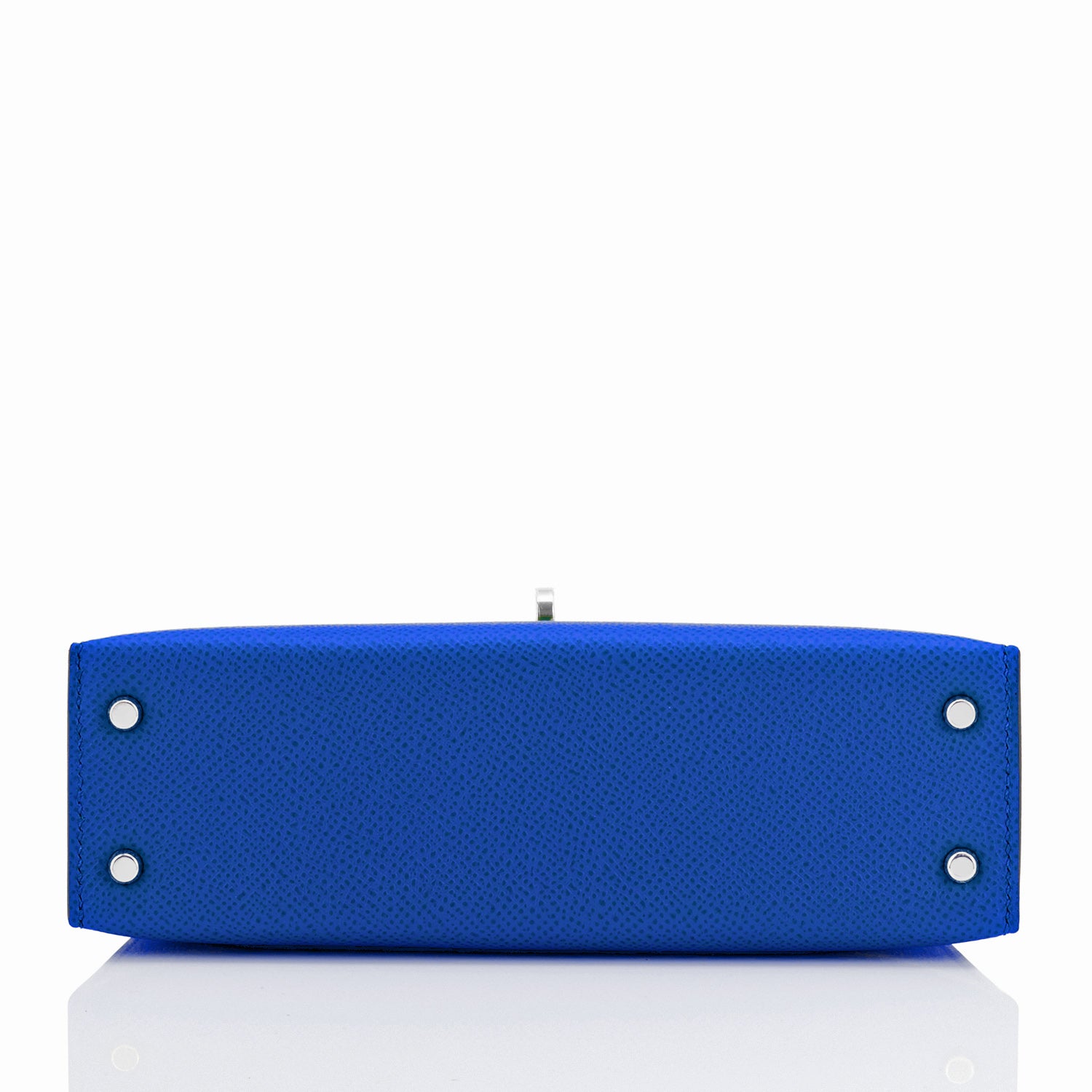 Hermes Mini Kelly 20cm Blue France VIP Epsom Sellier Bag, Z Stamp, 2021