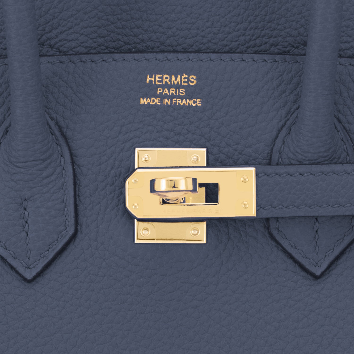 Hermes Birkin togo 2Z Blue nuit Gold Hardware 25cm Full Handmade -  lushenticbags