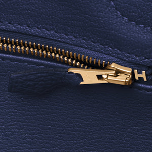 Hermes Bleu Nuit Deep Navy Birkin 30cm Togo Gold Bag Z Stamp, 2021