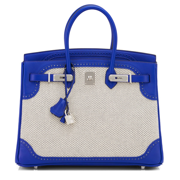 Hermes Togo Birkin Royal Blue with PHW 30cm Brand New
