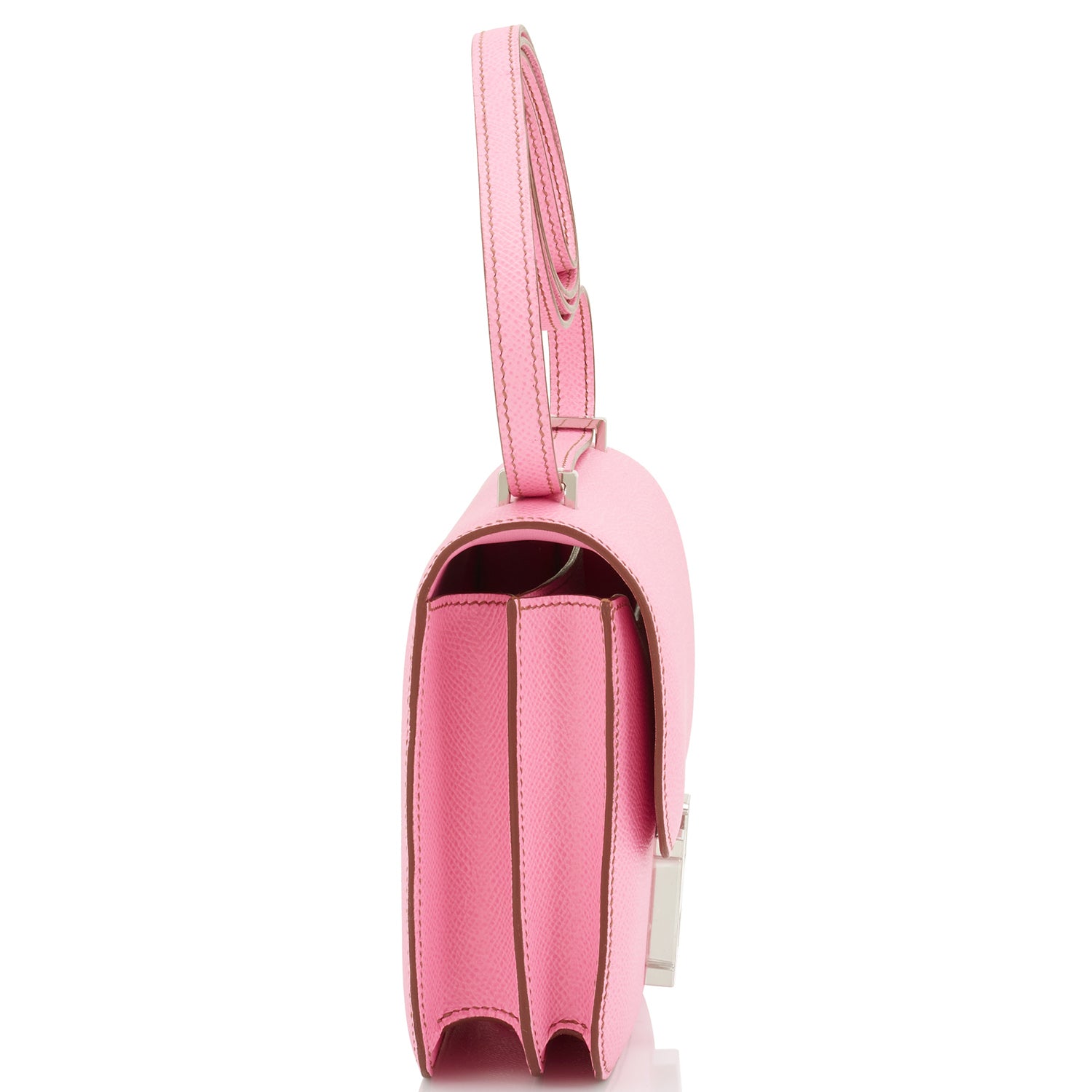 Hermes Constance 18 Mini Bag 5P Pink Epsom Palladium Hardware – Mightychic