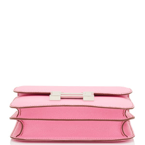 Hermes Bubblegum Pink Mini Constance 18cm Epsom Bag RARE Z Stamp, 2021