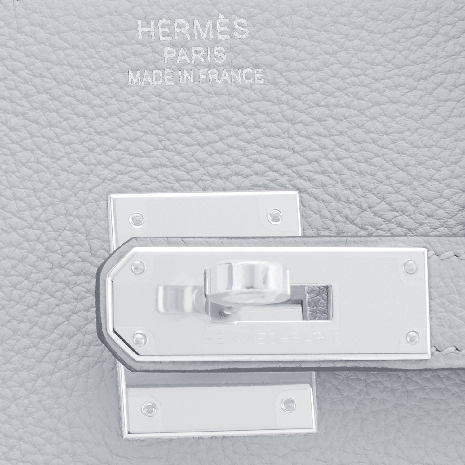 Hermes 35cm Blue Thalassa Epsom Leather Palladium Plated Birkin