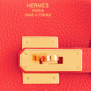 Hermes Capucine Orange 35cm Togo Birkin Gold Hardwrae