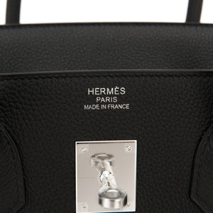 Hermes Black Blue Agate Verso 35cm Togo Birkin Limited Edition