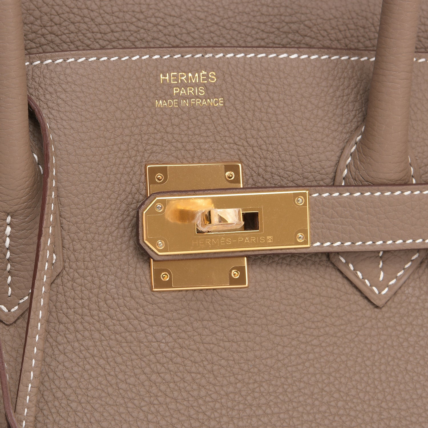 Hermes Graphite 35cm Togo Birkin Gold Hardware GHW Dark Gray Bag - Chicjoy