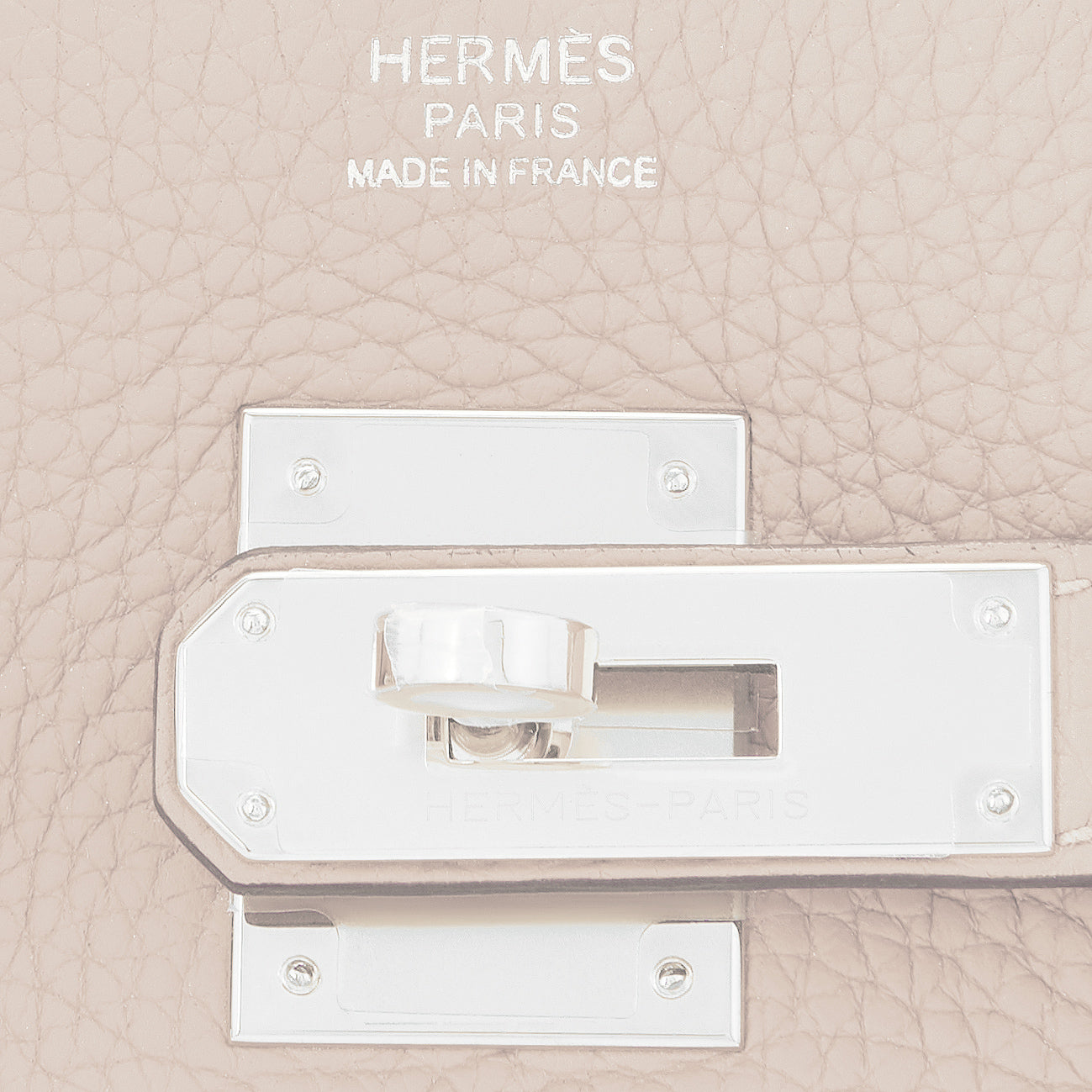 Hermes Birkin 35cm Craie Togo Rose Gold Off White Bag U Stamp