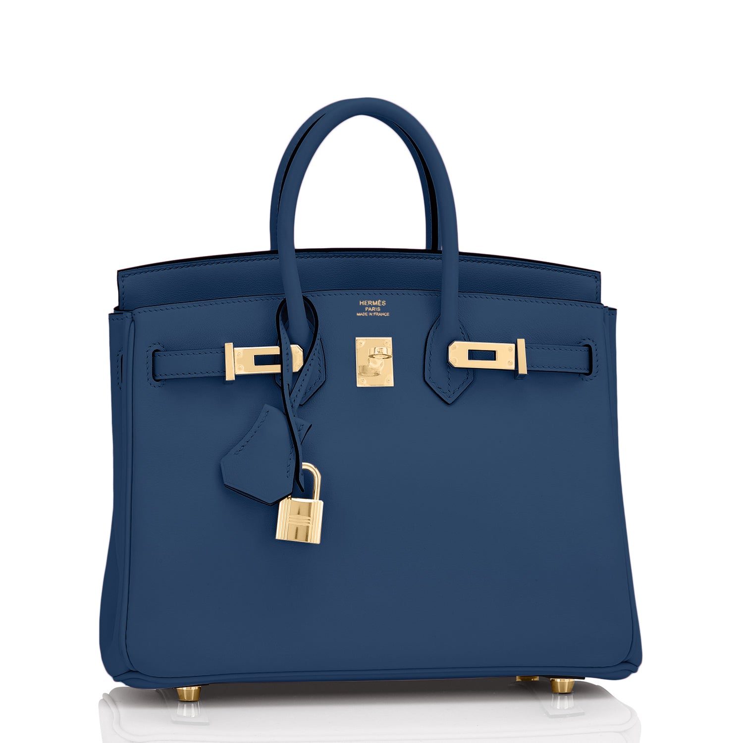 Hermes Birkin 25 Deep Blue Bag Gold Hardware - Chicjoy
