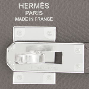 Hermes Etain Kelly 25 Sellier Bag Z Stamp, 2021