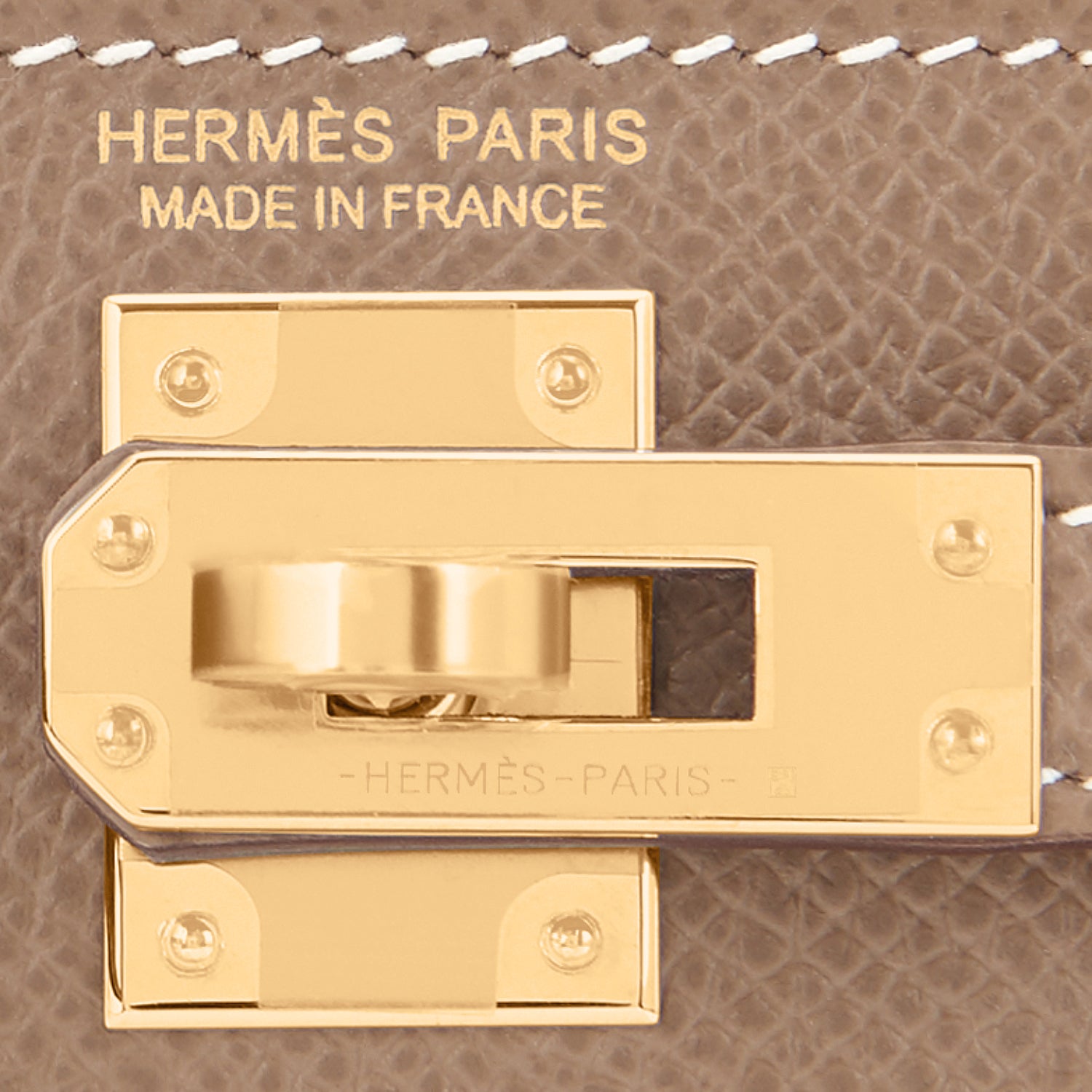 Hermes Sellier Mini Kelly II Bag 20cm Etoupe Epsom Limited Edition Gold  Hardware