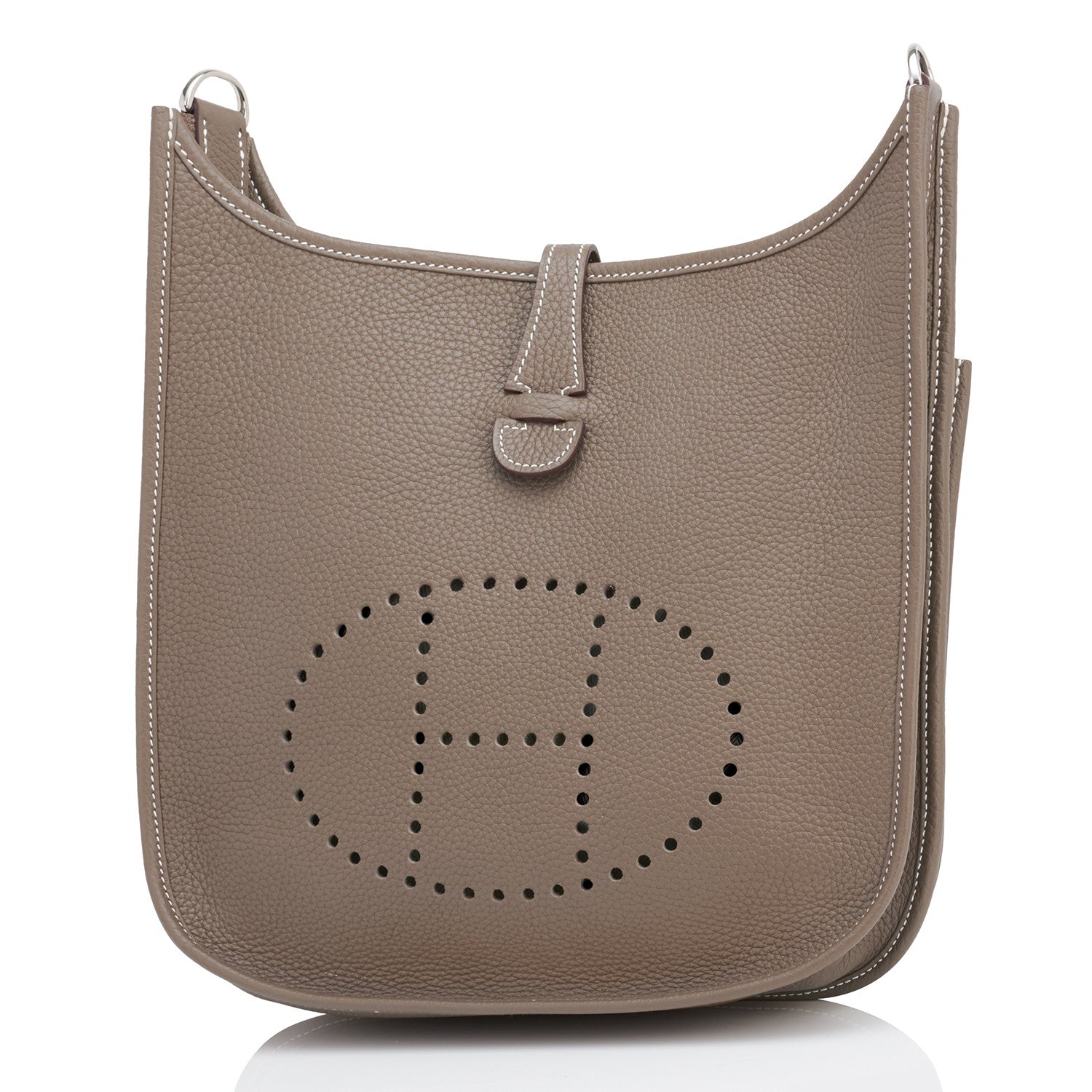 Hermes Bag Garden Party 36 Bag Etoupe / Clemence Leather Palladium
