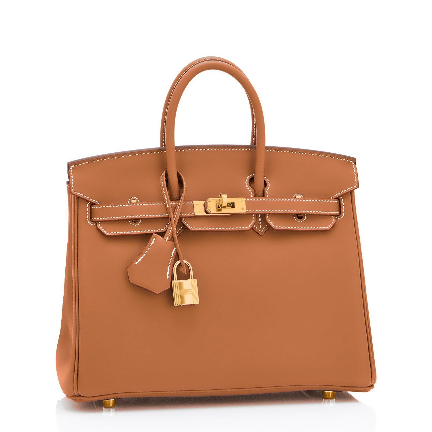 Hermes Birkin 25 Gold Camel Tan Bag Swift Gold Hardware - Chicjoy