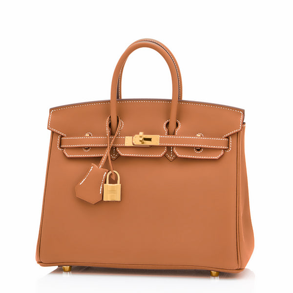 Hermes Birkin Swift Gold 25 Anemone in Swift Leather with Gold Plated - US