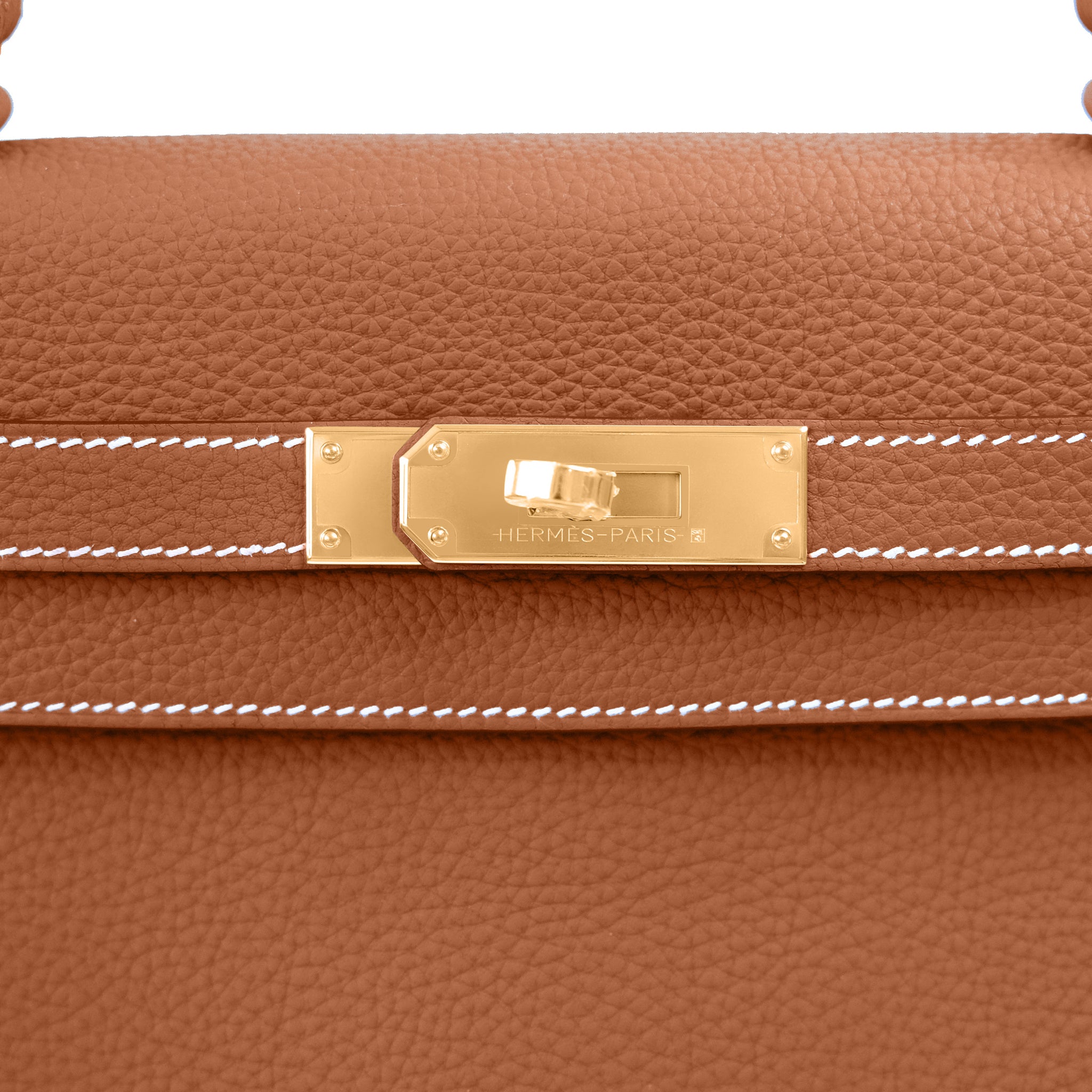 Hermes Kelly 25cm Gold Sellier Tan Epsom Shoulder Bag Coveted Z Stamp, 2021
