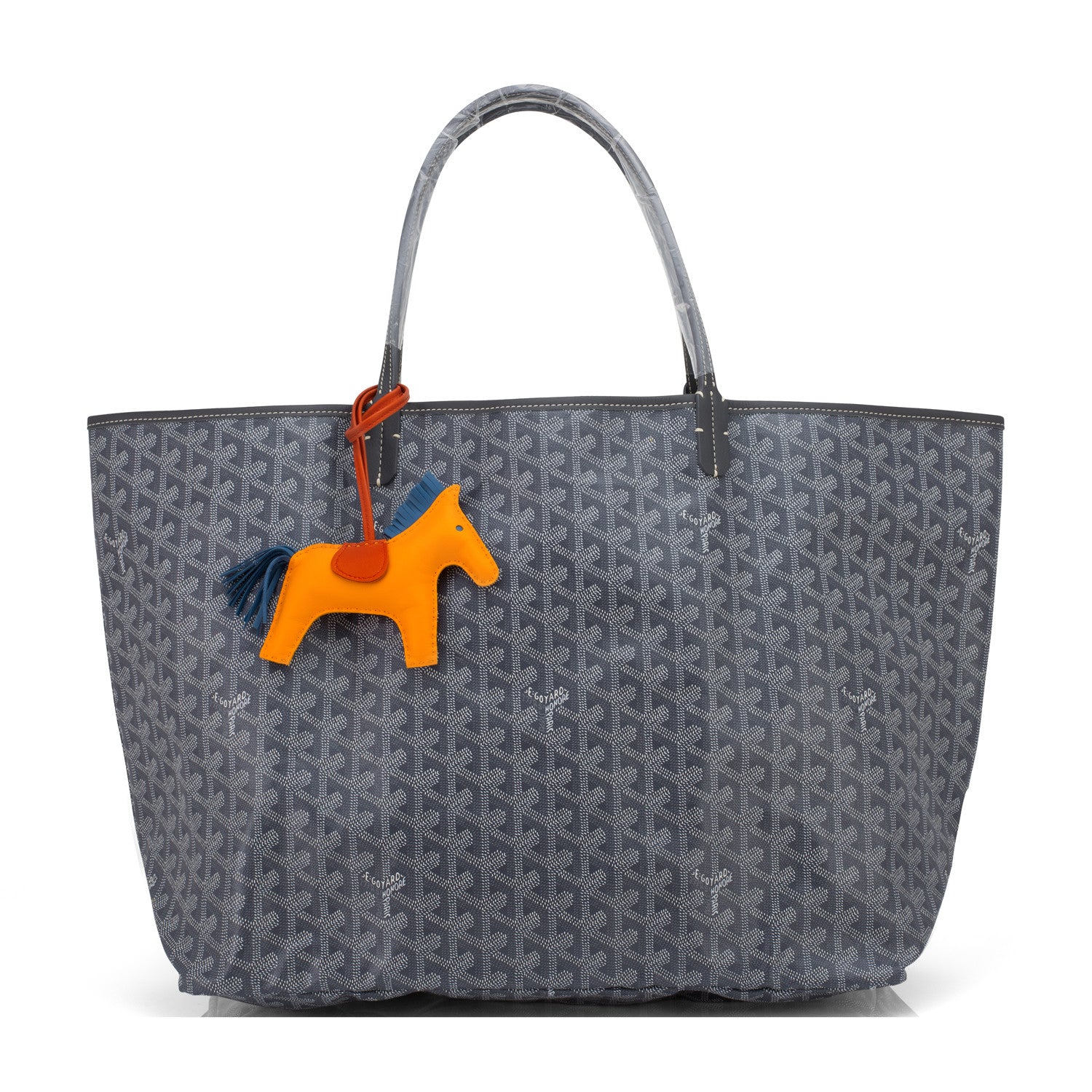 Goyard St Louis GM Grey Chevron Tote Bag - Chicjoy