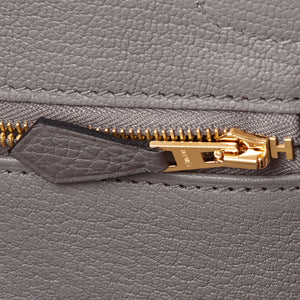 Hermes Birkin 30cm Gris Meyer Rose Gold Grey Togo Bag U Stamp, 2022