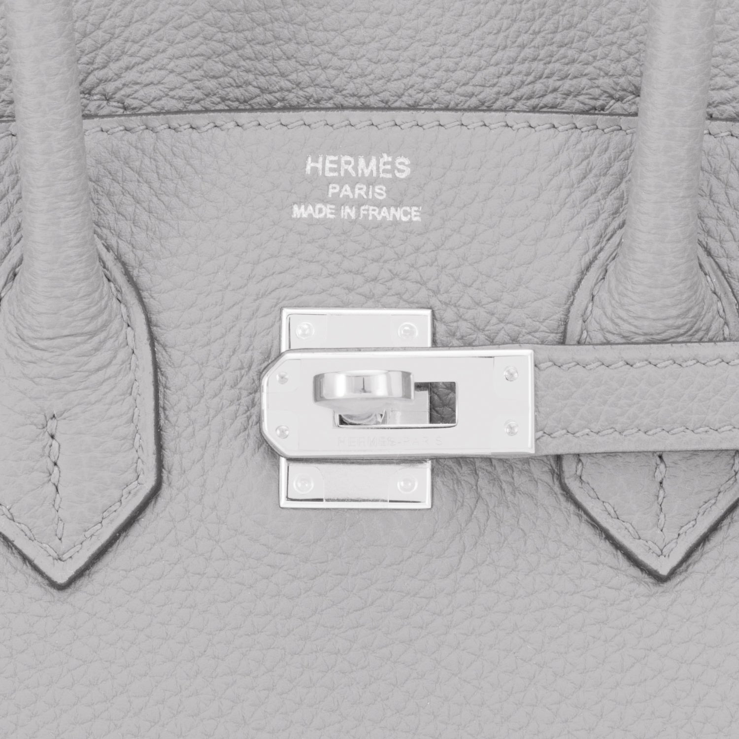 Hermes Birkin bag 30 Pearl grey Togo leather Silver hardware